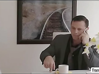 ts foxxy enjoys when her boss bangs her ass