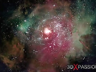 hot alien sex in saturn orbit. a sexy blonde loves her black cock