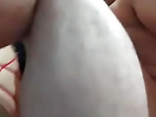 beautiful asian trasexual showers then jerks off her hard cock